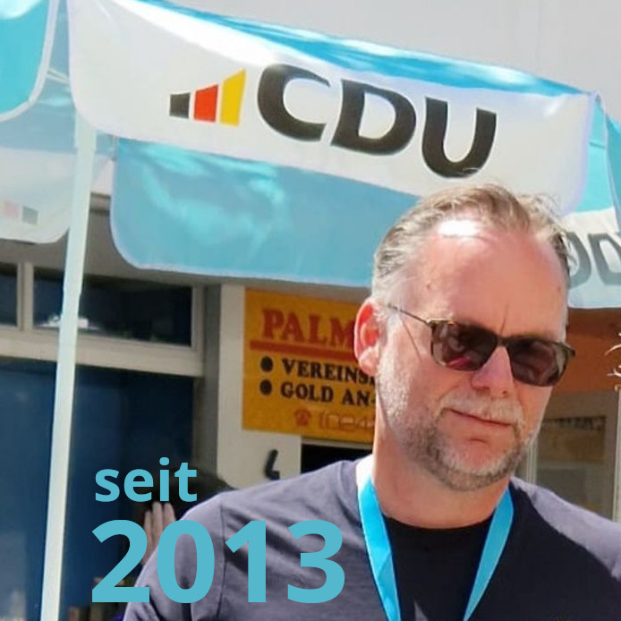 Ingo am CDU Wahlkampfstand